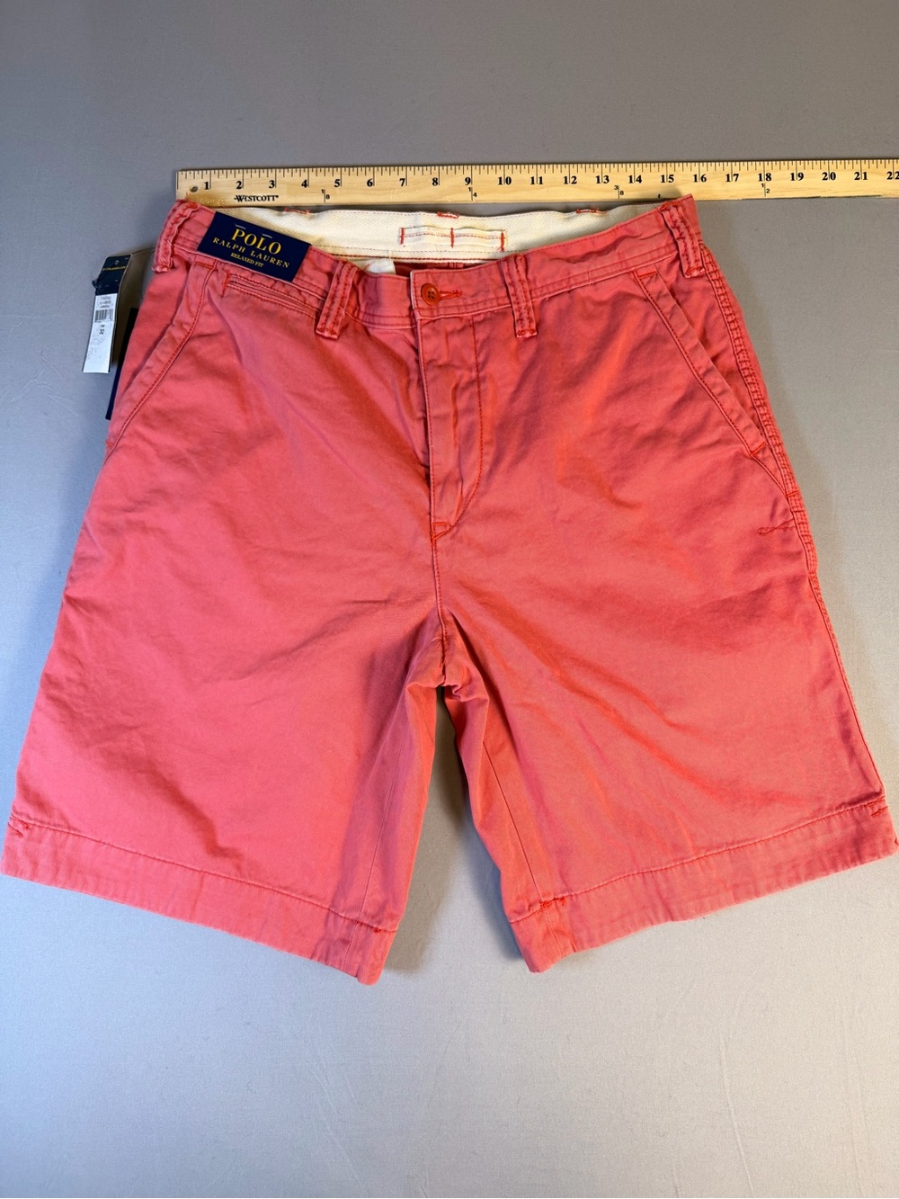 Ralph Lauren Men’s Relaxed Fit Nantucket Red Shorts Size 32 NWT - Picture 6 of 10